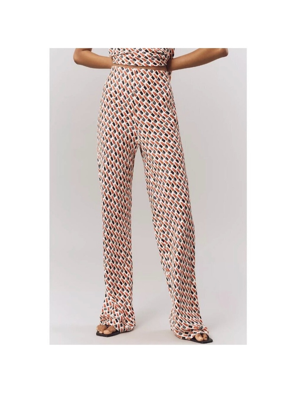 Anthropologie The Tilda Pants: Lipstick Print  XL $128